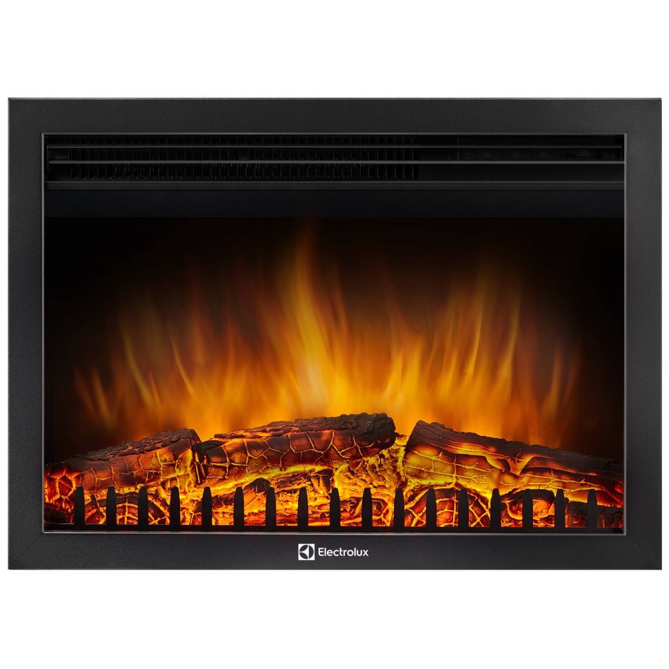 Каминокомплект Firelight Porto 25 с очагом Electrolux EFP/P-2520LS камень черный/шпон венге